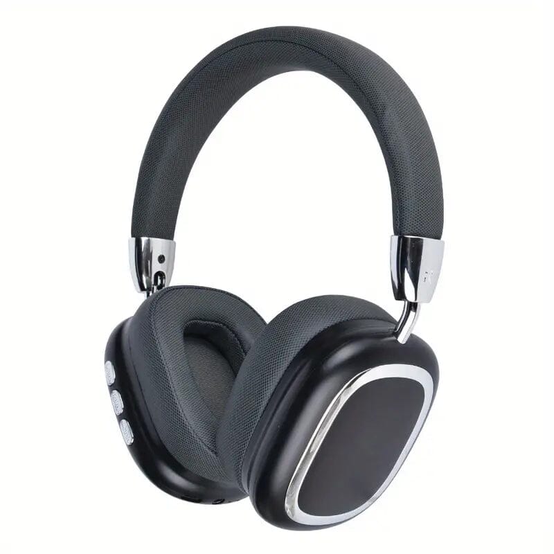 40-Hour Long-Lasting Wireless Noise-Cancelling Headphones Black Over-Ear Headphones - Tophatter Daily Deals